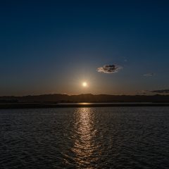 日の入 - 荒浜漁港公園から